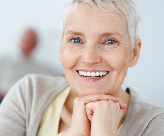 Older woman with healthy smile