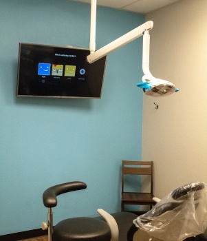 Dental exam room in Murphy