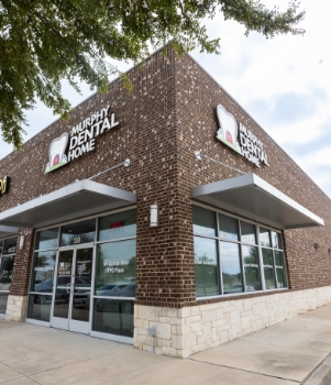 Dental exam room in Murphy