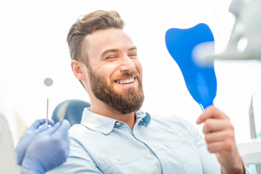 patient getting dental emergency treated